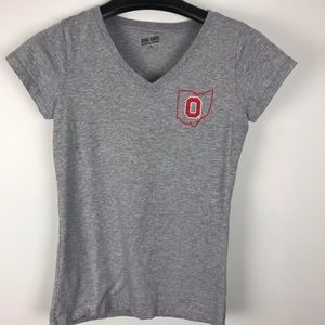 Gray woman’s Ohio state Tee